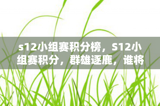 s12小组赛积分榜,S12小组赛积分,群雄逐鹿,谁将脱颖而出? s12小组赛积分榜,S12小组赛积分,群雄逐鹿,谁将脱颖而出?