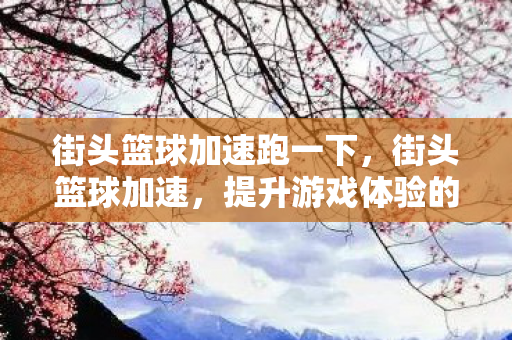街头篮球加速跑一下,街头篮球加速,提升游戏体验的合法途径 街头篮球加速跑一下,街头篮球加速,提升游戏体验的合法途径