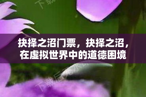 抉择之沼门票,抉择之沼,在虚拟世界中的道德困境 抉择之沼门票,抉择之沼,在虚拟世界中的道德困境