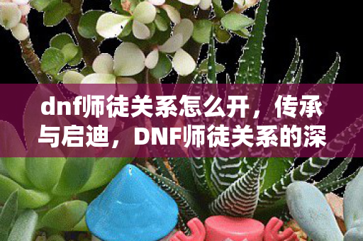 dnf师徒关系怎么开,传承与启迪,DNF师徒关系的深度剖析 dnf师徒关系怎么开,传承与启迪,DNF师徒关系的深度剖析