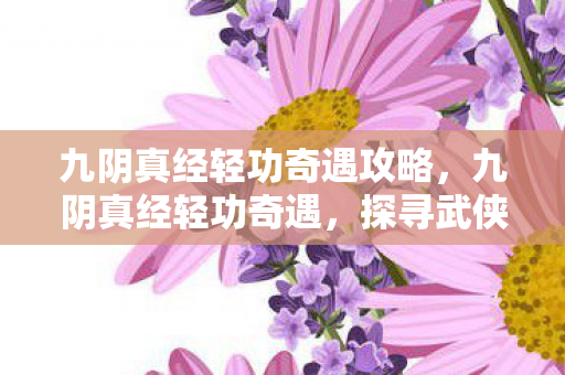 九阴真经轻功奇遇攻略，九阴真经轻功奇遇，探寻武侠世界的神秘篇章