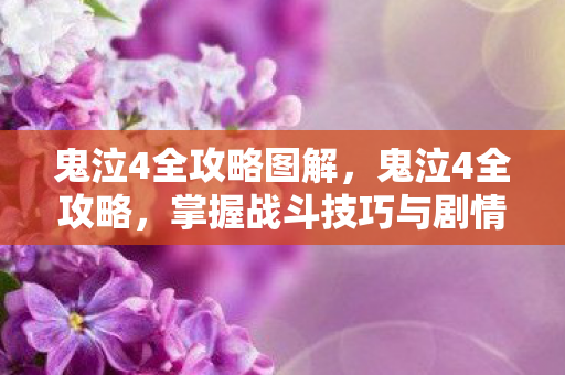 鬼泣4全攻略图解，鬼泣4全攻略，掌握战斗技巧与剧情解析