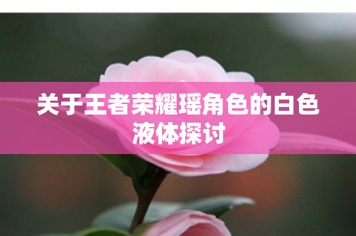 关于王者荣耀瑶角色的白色液体探讨 关于王者荣耀瑶角色的白色液体探讨