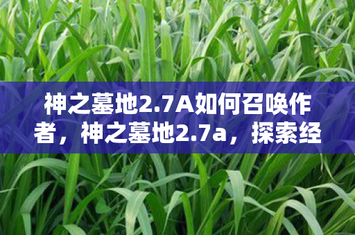 神之墓地2.7A如何召唤作者，神之墓地2.7a，探索经典游戏的深度与魅力