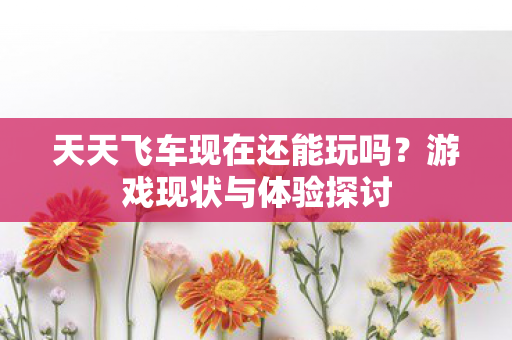 天天飞车现在还能玩吗?游戏现状与体验探讨 天天飞车现在还能玩吗?游戏现状与体验探讨