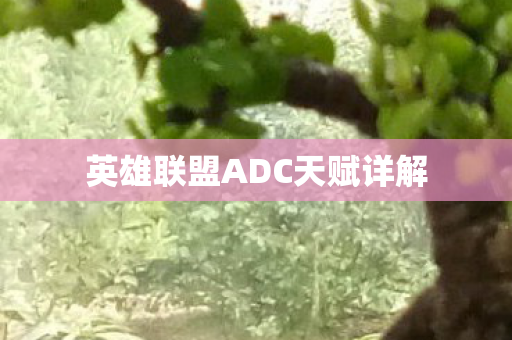 英雄联盟ADC天赋详解 英雄联盟ADC天赋详解
