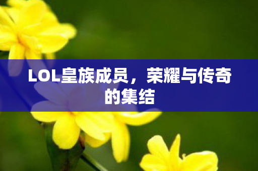 LOL皇族成员，荣耀与传奇的集结