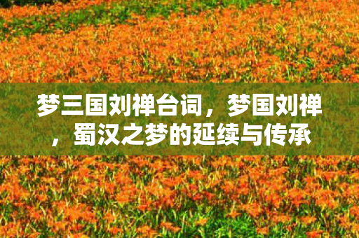 梦三国刘禅台词，梦国刘禅，蜀汉之梦的延续与传承