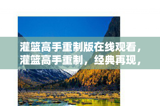 灌篮高手重制版在线观看，灌篮高手重制，经典再现，情怀与创新的完美融合