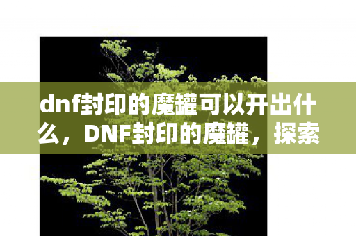 dnf封印的魔罐可以开出什么,DNF封印的魔罐,探索未知与冒险的奇幻之旅 dnf封印的魔罐可以开出什么,DNF封印的魔罐,探索未知与冒险的奇幻之旅