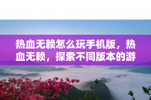 热血无赖怎么玩手机版,热血无赖,探索不同版本的游戏体验 热血无赖怎么玩手机版,热血无赖,探索不同版本的游戏体验