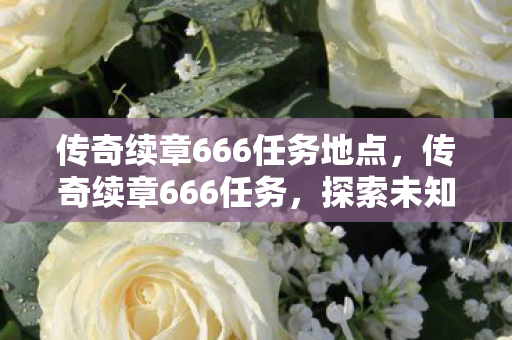 传奇续章666任务地点，传奇续章666任务，探索未知，续写传奇