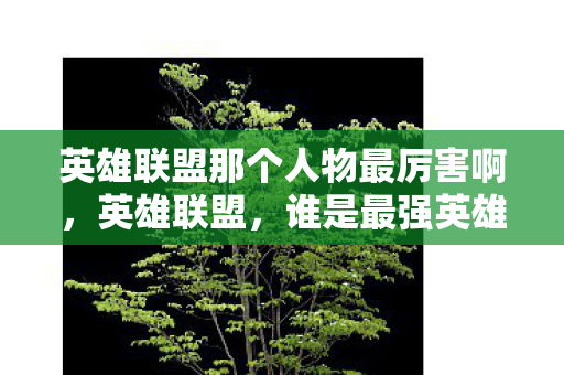 英雄联盟那个人物最厉害啊,英雄联盟,谁是最强英雄? 英雄联盟那个人物最厉害啊,英雄联盟,谁是最强英雄?