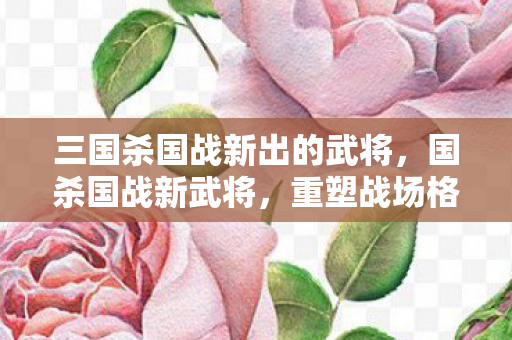三国杀国战新出的武将，国杀国战新武将，重塑战场格局的强者