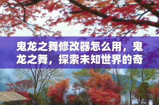 鬼龙之舞修改器怎么用,鬼龙之舞,探索未知世界的奇幻之旅 鬼龙之舞修改器怎么用,鬼龙之舞,探索未知世界的奇幻之旅