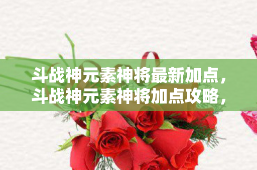 斗战神元素神将最新加点,斗战神元素神将加点攻略,打造最强战斗力的关键 斗战神元素神将最新加点,斗战神元素神将加点攻略,打造最强战斗力的关键