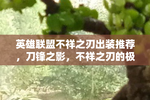 英雄联盟不祥之刃出装推荐,刀锋之影,不祥之刃的极致出装指南 英雄联盟不祥之刃出装推荐,刀锋之影,不祥之刃的极致出装指南