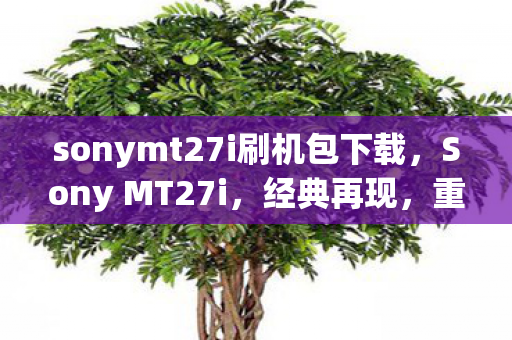 sonymt27i刷机包下载，Sony MT27i，经典再现，重塑智能体验