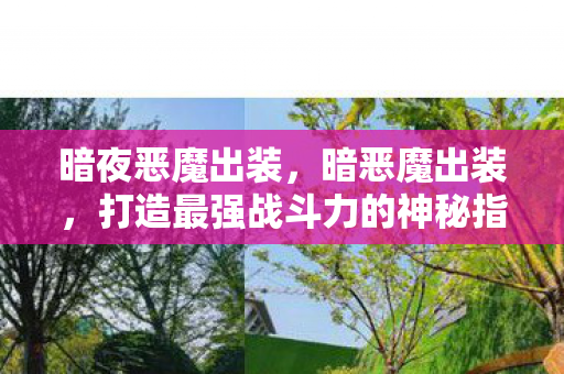 暗夜恶魔出装，暗恶魔出装，打造最强战斗力的神秘指南