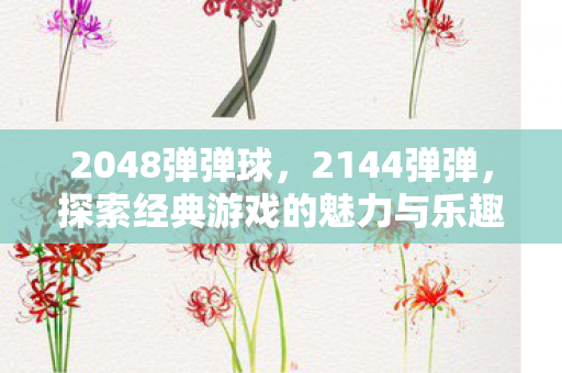 2048弹弹球,2144弹弹,探索经典游戏的魅力与乐趣 2048弹弹球,2144弹弹,探索经典游戏的魅力与乐趣