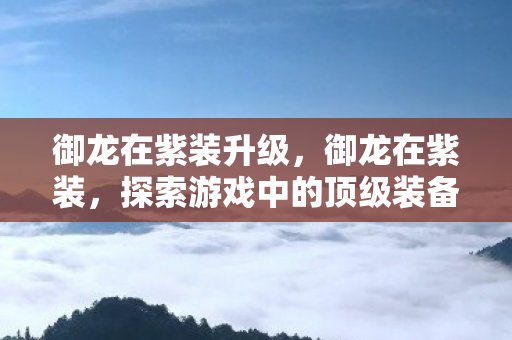 御龙在紫装升级,御龙在紫装,探索游戏中的顶级装备与荣耀象征 御龙在紫装升级,御龙在紫装,探索游戏中的顶级装备与荣耀象征