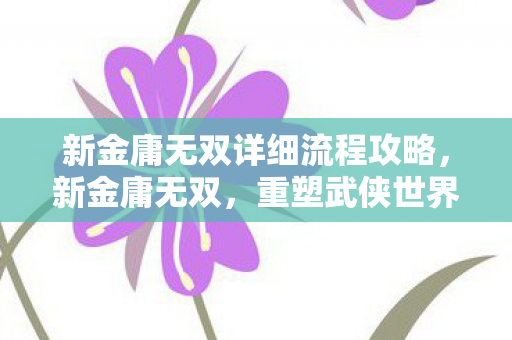 新金庸无双详细流程攻略,新金庸无双,重塑武侠世界的经典之作 新金庸无双详细流程攻略,新金庸无双,重塑武侠世界的经典之作