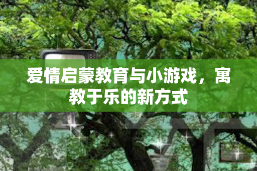 爱情启蒙教育与小游戏,寓教于乐的新方式 爱情启蒙教育与小游戏,寓教于乐的新方式