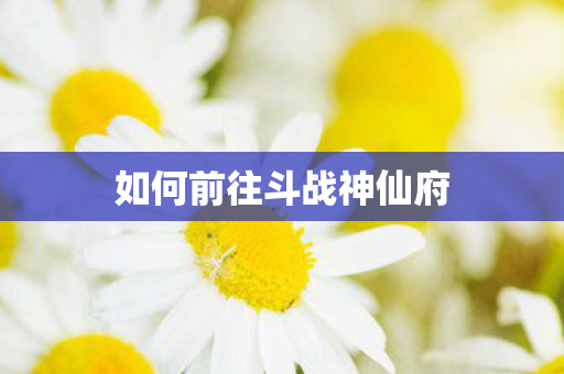 如何前往斗战神仙府 如何前往斗战神仙府