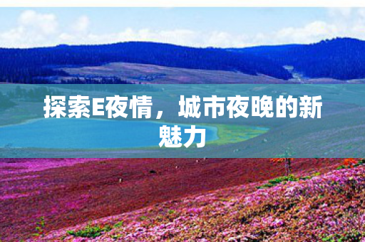 探索E夜情,城市夜晚的新魅力 探索E夜情,城市夜晚的新魅力