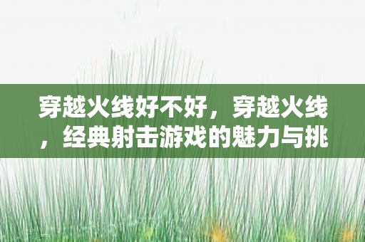 穿越火线好不好，穿越火线，经典射击游戏的魅力与挑战