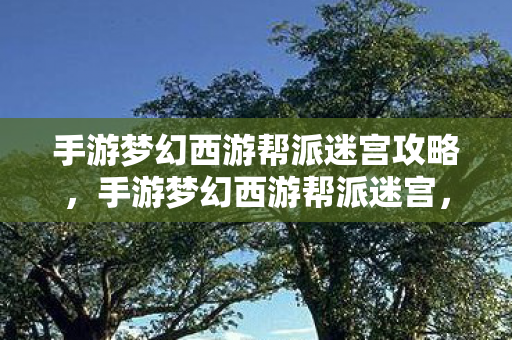 手游梦幻西游帮派迷宫攻略,手游梦幻西游帮派迷宫,探索未知世界的奇幻之旅 手游梦幻西游帮派迷宫攻略,手游梦幻西游帮派迷宫,探索未知世界的奇幻之旅