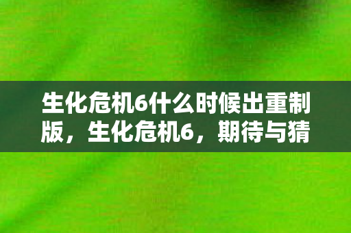 生化危机6什么时候出重制版,生化危机6,期待与猜测的交织 生化危机6什么时候出重制版,生化危机6,期待与猜测的交织