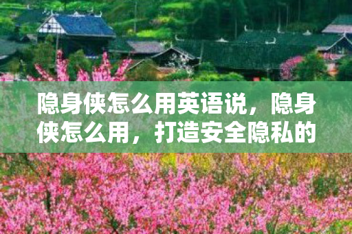隐身侠怎么用英语说，隐身侠怎么用，打造安全隐私的全方位指南