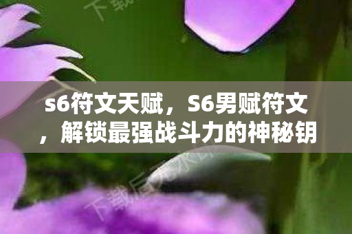 s6符文天赋,S6男赋符文,解锁最强战斗力的神秘钥匙 s6符文天赋,S6男赋符文,解锁最强战斗力的神秘钥匙