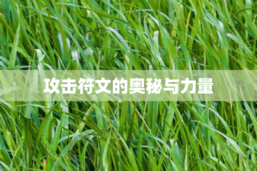 攻击符文的奥秘与力量 攻击符文的奥秘与力量