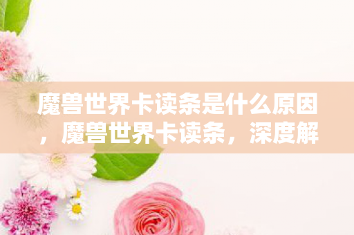 魔兽世界卡读条是什么原因,魔兽世界卡读条,深度解析与解决方案 魔兽世界卡读条是什么原因,魔兽世界卡读条,深度解析与解决方案