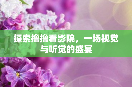 探索撸撸看影院，一场视觉与听觉的盛宴