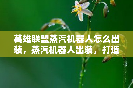 英雄联盟蒸汽机器人怎么出装,蒸汽机器人出装,打造最强控制机器 英雄联盟蒸汽机器人怎么出装,蒸汽机器人出装,打造最强控制机器