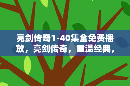 亮剑传奇1-40集全免费播放，亮剑传奇，重温经典，探索未知