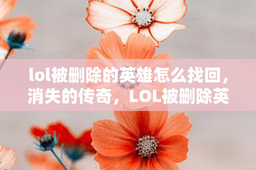 lol被删除的英雄怎么找回,消失的传奇,LOL被删除英雄的背后故事 lol被删除的英雄怎么找回,消失的传奇,LOL被删除英雄的背后故事