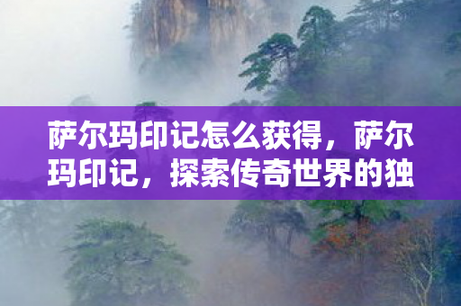 萨尔玛印记怎么获得,萨尔玛印记,探索传奇世界的独特魅力 萨尔玛印记怎么获得,萨尔玛印记,探索传奇世界的独特魅力