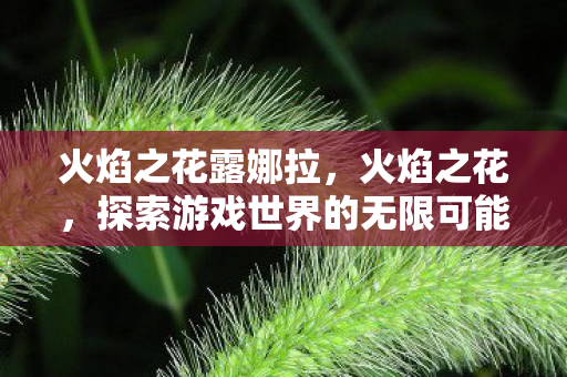 火焰之花露娜拉,火焰之花,探索游戏世界的无限可能 火焰之花露娜拉,火焰之花,探索游戏世界的无限可能