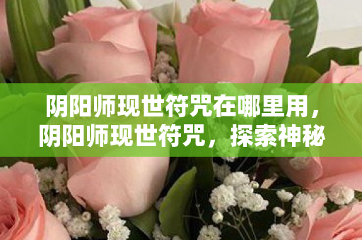 阴阳师现世符咒在哪里用,阴阳师现世符咒,探索神秘世界的神秘力量 阴阳师现世符咒在哪里用,阴阳师现世符咒,探索神秘世界的神秘力量