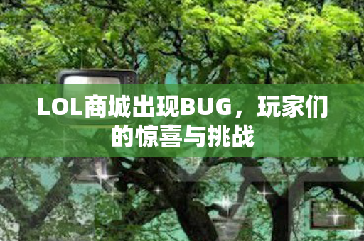 LOL商城出现BUG,玩家们的惊喜与挑战 LOL商城出现BUG,玩家们的惊喜与挑战