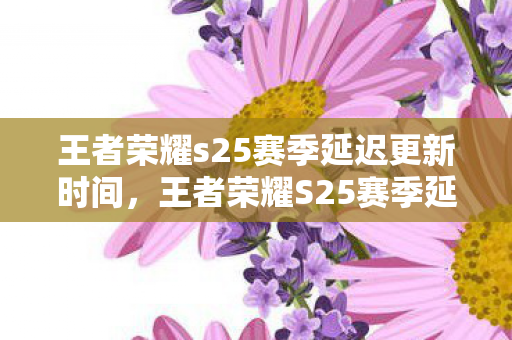 王者荣耀s25赛季延迟更新时间图片