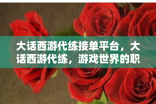 大话西游代练接单平台,大话西游代练,游戏世界的职业高手 大话西游代练接单平台,大话西游代练,游戏世界的职业高手