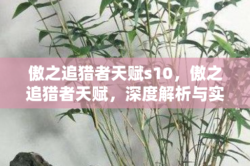 傲之追猎者天赋s10,傲之追猎者天赋,深度解析与实战应用 傲之追猎者天赋s10,傲之追猎者天赋,深度解析与实战应用