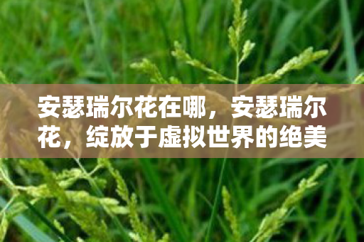安瑟瑞尔花在哪,安瑟瑞尔花,绽放于虚拟世界的绝美奇迹 安瑟瑞尔花在哪,安瑟瑞尔花,绽放于虚拟世界的绝美奇迹