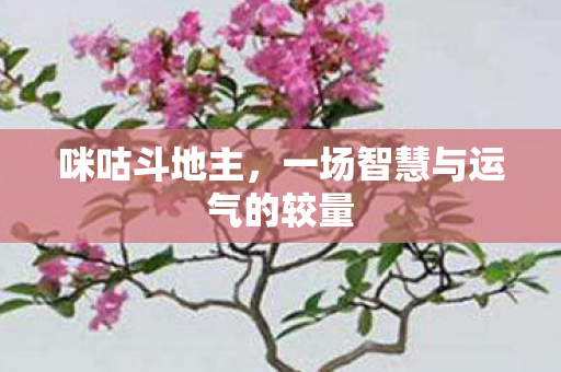 咪咕斗地主,一场智慧与运气的较量 咪咕斗地主,一场智慧与运气的较量