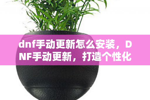 dnf手动更新怎么安装，DNF手动更新，打造个性化游戏体验